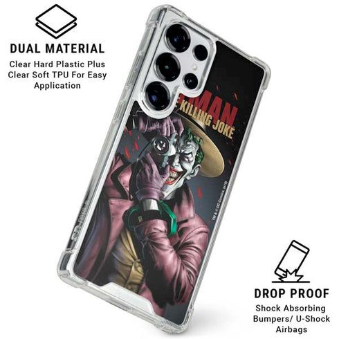 DC Comics The Joker Killing Joke Cover Art by Brian Bolland Galaxy S25 Ultra Clear Case
